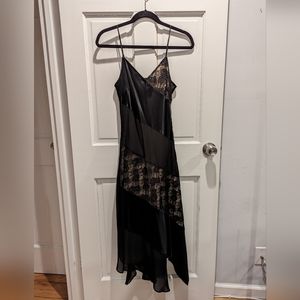 Express, 3/4, black and nude dress